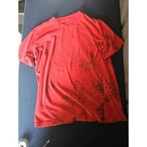 Small Red Y2k Sword Skull Serpent Short Sleeve Tee Shirt